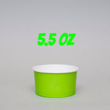 apo cup® Customizable 5.5oz Paper Yogurt Cup / Food Container - Colors - CRS APO - 3