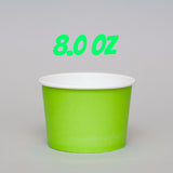 apo cup® Customizable 8 oz Paper Yogurt Cup / Food Container - Colors - CRS APO - 3